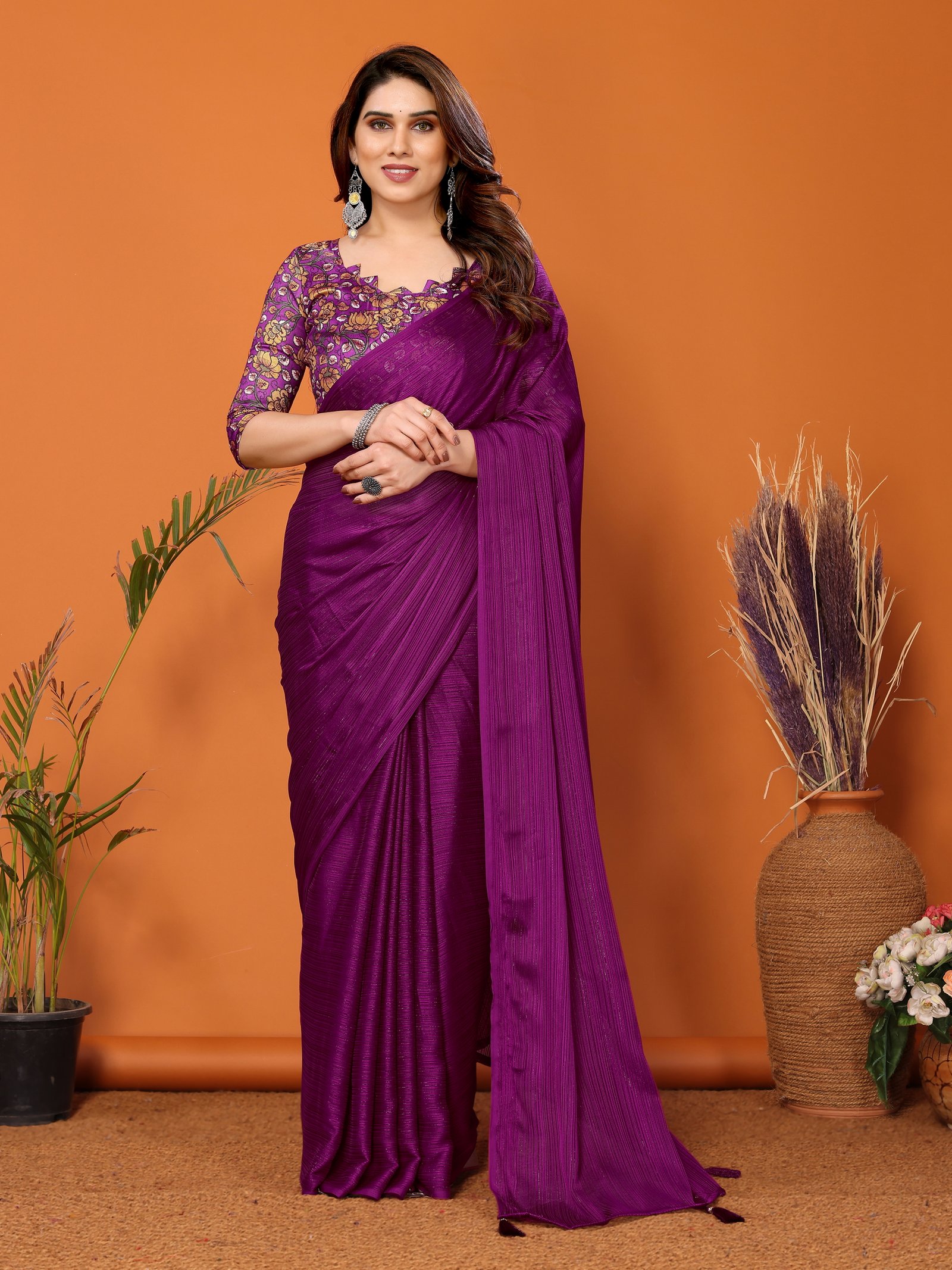 KALAMKARI-MAGENTA