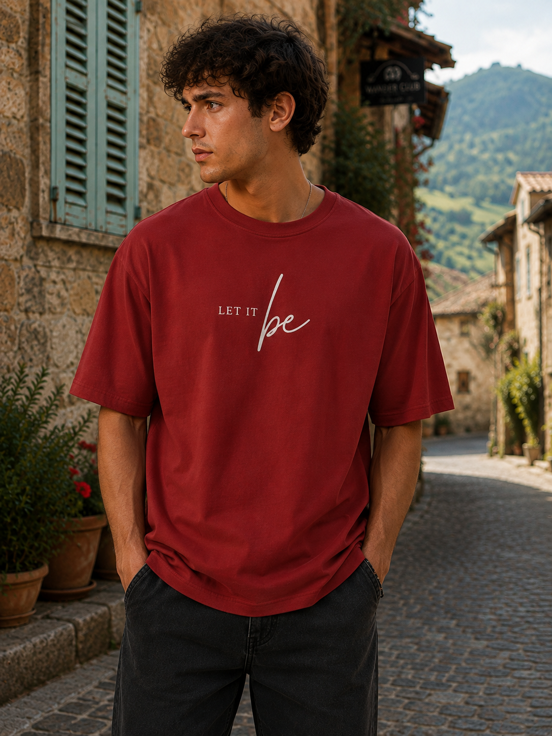 Cotton T-Shirt Maroon